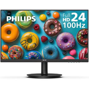 Philips 24E2N1100B 24 inch IPS FHD (1920 x 1080) 100Hz Gaming Office Monitor, VESA, HDMI x1, VGA Port x1, Eye Care, 4 Year Advance Replacement Warranty