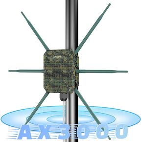 WAVLINK AX3000 WiFi6 Outdoor WiFi Extender, Dual Band 5G+2.4G WiFi 6 Outdoor Wireless Access Point Weatherproof WiFi Repeater, Router, 802.3at Active POE, 6X 7dBi Intennas,Work with Starlink