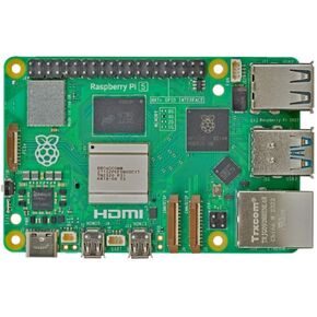 Raspberry Pi 5 4GB Single Board Computer with Power Supply, M.2 SSD Connector, Dual-Band Wi-Fi, USB 3.0 Ports, 2.4GHz Quad-Core Processor – Ideal for DIY Projects, Open-Source Development (Board Only)