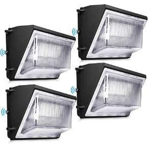 LEDMO 150W LED Wall Pack with Photocell Dusk to Dawn 5000K Waterproof Commercial Outdoor Light Fixture 21000lm 100-277V Equivalent,Energy Save Flood Lights for Building,Yard,Warehouse,Garage
