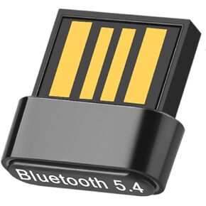 USB Bluetooth 5.4 Adapter Nano for PC, Ultra Small Plug & Play Wireless Dongle Extender, Mini Bluetooth Receiver Support Windows 11/10/8.1 for Desktop Laptop Keyboard Mouse Headset