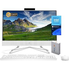 HP 22 inch All-in-One Desktop PC • 2024 Latest Model • Microsoft Office Trial • FHD Display • 40GB RAM • 1TB PCIe SSD • Intel CPU • RJ-45 • HDMI • Keyboard & Mouse • WOWPC Recovery USB • Win11 Pro
