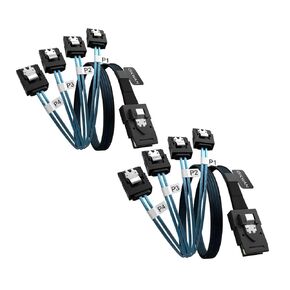 Mini SAS to 4 SATA Cable, 36 Pin SFF 8087 Host/Controller to 7 Pin SATA Target/Backplane, Compatible with PERC H310, RAID Controller(1M / 3.3FT)