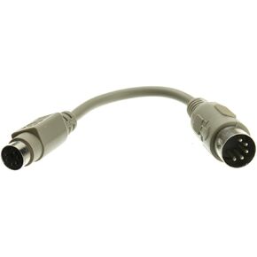 CableWholesale PS/2 to at Keyboard Adapter, MiniDin6 (PS/2) Female to Din5 (at) Male, 6 inch