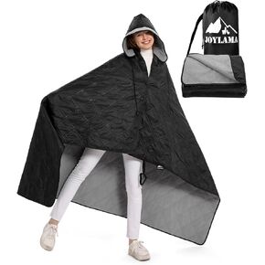 Outdoor Camping Blanket, Fleece Waterproof Stadium Blanket with Protable Bag, Lightweight for Cold Weather, Sports, Pet, Beach, Picnic, Stadium, Travel, Car, 79 * 54inch
