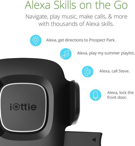 Iottie Easy One Touch Connect - Gen 1 - Car Mount Phone حامل مع Alexa مدمج لأجهزة Android in Kuwait