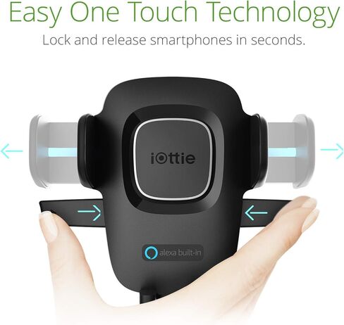 Iottie Easy One Touch Connect - Gen 1 - Car Mount Phone حامل مع Alexa مدمج لأجهزة Android in Kuwait