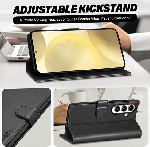 محفظة Case Tucch لـ Galaxy S25 Ultra ، Kickstand [Rfid Locking] حامل البطاقة ، جلود Pu Magnetic Magnetic [TPU srackproof Interior Case] ​​غطاء الواقي المتوافق مع Galaxy S25 Ultra ، Black in Kuwait
