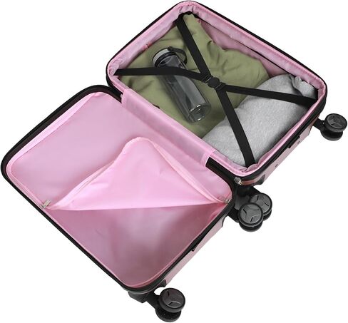 حقيبة ديزني ميني ماوس باللون الذهبي الوردي مقاس 20 بوصة مع عجلات ومقبض قابل للسحب in Kuwait