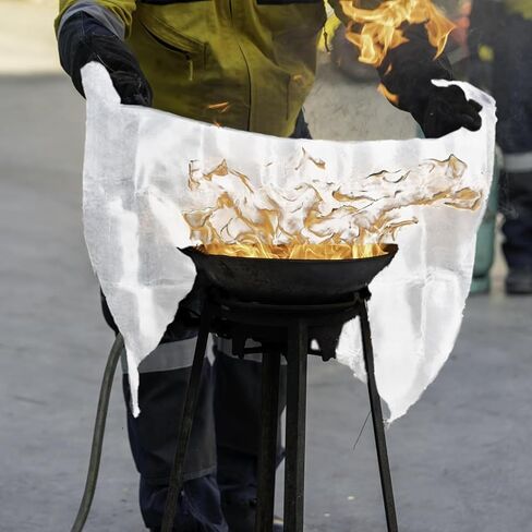 Blankets 8 Packs with Gloves. High Heat-Resistant fire Blankets for Home Security, Kitchen and Camping, Emergency fire Blankets for Home and Kitchen, in Saudi Arabia