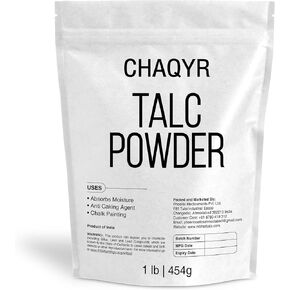 Talc Powder 1 lb Talcum Powder | No Fragrance | Cosmetic Formulations Chalk Painting AntiCaking Agent Deodorant Soap Making