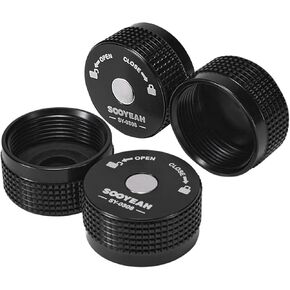 1LB Propane Cylinder Protect Caps with Magnetic,Sealed Caps(pack of 4PCS)-Black