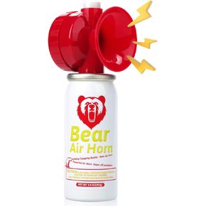 1.4oz Bear Horn for Self Defense, 123dB Loud Mini Air Horn, Audible Up to 1/2 Mile, Safety Air Horn for Hiking,Camping and Outdoor Protection