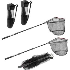 Fishing Net with Handle and 1 Storage Bag,Portable Telescopic Fishing Net,Telescoping Net Pole,Fishing Net Telescoping Handle,Fishing Nets