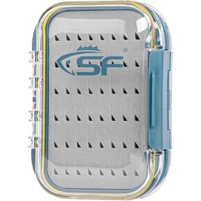 SF Small Waterproof Fly Box Double Sided Floating Fly Fishing Case Storage For Nymph Wet Dry Fly Flies Easy Grip Foam