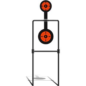 Highwild Double Spinner Shooting Targets - Auto Reset Steel Target - for Centerfire Handguns Up to .44 Magnum