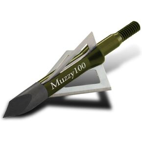 Muzzy 225 Bowhunting 100 Grain, 3 Blade Broadhead, 1-3/16" Cutting Diameter, 6 Pack,MULTI