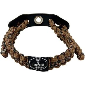 Bow Archery Wrist Sling 550 Paracord - Survival Hunting Shooting - 100% Full Grain Leather with Metal Grommet (Multiple Camo Options)