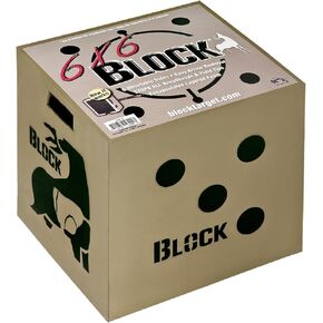 Block 6-Sided Arrow Archery Target with Polyfusion Technology, Black, 18 x 18 x 16 (B56700)