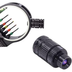 SOPOGER Archery Bow Sight Light - Compound 3/8-32 Led Battery Fiber Optic Bow Sight Light Thread Universal Fit