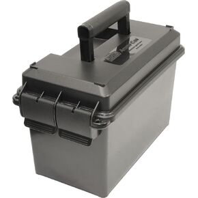 MTM AC50C-40 Ammo Can, 50-Caliber, Heavy-Duty Dual Latching System, Rugged Polypropylene Plastic, O-Ring Seal System, Water Resistant, Bulk Ammo Storage, USA Made, Black