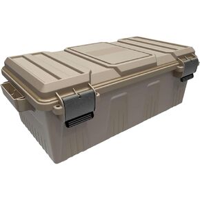 MTM ACDC30, Divided Ammo Crate Utility Box, Water- Resistant, Stackable, Snap Latch, USA Made, Dark Earth