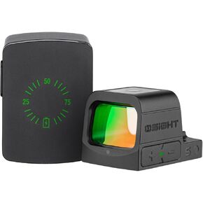 S Multi-Reticle Micro Enclosed Sight with Charging Cover, 2 MOA Dot & 32 MOA Circle for RMSc Footprint, Parallax-Free Durable Reflex Sights (Red Dot)