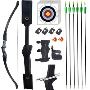 SOPOGER Archery Bow and Arrow Adult - Takedown Recurve Bows Archery Set for Adults Youth Beginner 20lbs 30lbs 40lbs Left and Right Handed Outdoor Target Practice Hunting