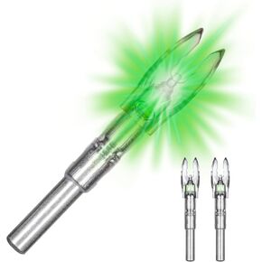 Nockturnal Lighted Nocks for Arrows with .246 / .244/204 Inside Diameter, Green