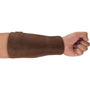 Archery Arm Guard, Forearm Protector, Adjustable Straps, Archer Essentials, Shooting Practice, Larping, Full Grain Leather, Handmade, Bourbon Brown