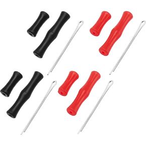 4 Sets Bow String Finger Savers Archery Finger Guards Shooting Practice Reliable Safety String Finger Protector with Installation Tool Included