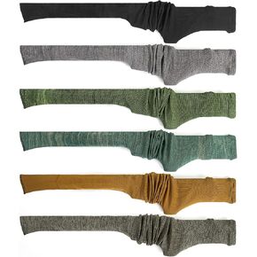 GUGULUZA 6-Pack Extra-Thick Gun Socks for Rifles and Shotguns, Silicone-Treated Gun Sock, 54" Knit Rifle Sock Gun Sleeve for Storage