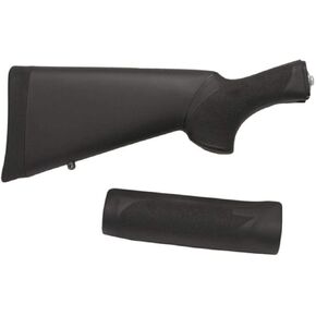 Hogue OverMolded Shotgun Stock & Forend Kit - Fits Remington 870 (12 Gauge), Black - 08712