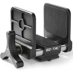 Tactical Gun Rifle Clamp Shooting Tripod Rest, Aluminum Tripod Mount Head with 1/4" & 3/8" Screw Holes, Universal 2 in 1 Clamp, Multifunction Clamp for Shooting Target, Range and Outdoors