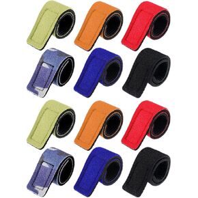 MAIGEZE 12 Pcs Fishing Rod Ties Stretchy Rod Holder for Fishing Gear and Equipment Casting Rods Holder Strap Belt Fishing Tackle Ties Casting Rod Strap