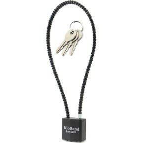 RioRand Keyed Cable Gun Locks Simple Operation 15" Compatible with Pistols, Handguns, Rifles, and Shotguns,Storage for Firearm Locking and Safety