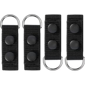 Duty Belt Suspenders Loop Attachment Metal Ring Police Belt Keepers Tool/Utility Belt Connectors Harness Extenders