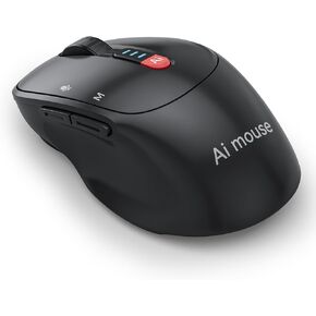 ADREAMER AI GPT Mouse, Voice Input Search, Voice and Word Translation, Form Document Output, Code Generation, SWOT Analysis, AI Drawing, AI Writing, Rechargeable, for Win7/8/10/11 Mac OS.