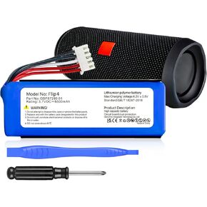 Battery for Flip 4, [Upgraded] 5500mAh Ultra High Capacity Li-Polymer Replacement Battery for Flip 4, Flip 4 Special Edition, GSP872693 01 3.7V Battery