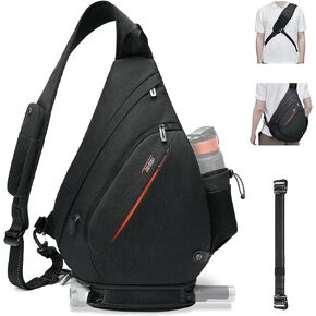 TUDEQU Sling Backpack,8 Pockets One Strap Backpack for Men Large Sling Bag,19L Single Strap Backpack for Men