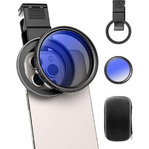 67mm CPL Polarizing Filter for iPhone/DSLR - Cellphone Polarizing Lens Attachment with Universal Clip, Reduces Reflections Compatible with iPhone 16/15/14/13 Pro Max, Samsung Galaxy, Huawei, etc.