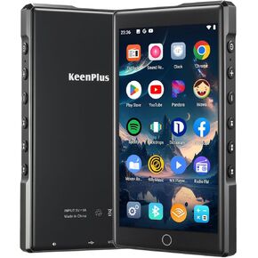 80GB 4.3" MP3/MP4 Player Bluetooth/WiFi/3.5mm Jack Headphone FHD Touchscreen with Spotify Audible Android 9 Music Player with Speaker/Voice Recorder FM Radio