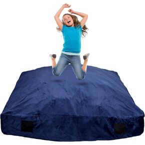 Crash Pads for Kids Sensory, Sensory Crash Pads for Autistic Children, Crash Pads Sensory Pads, Crash Pads Sensory, for Children and Adults,with Washable Cover (5 feet x 5 feet) Blue