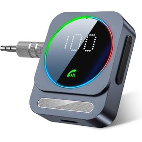 محول Bluetooth Aux ، Sonru Bluetooth 5.3 مستقبل للسيارة ، مستقبل الصوت اللاسلكي لسيارة/سماعات رأس/مكبر صوت سلكية ، مخرجات AUX مزدوجة ، RCA AUX 3.5 ملم. in Kuwait