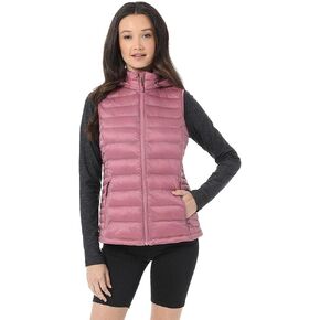 32 Degrees Women’s Ultra-Light Down Alternative Water-Repellent Packable Puffer Vest Outerwear with Zipper