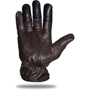 Leather Archery Glove | Handmade Shooting Hunting Five Finger Gloves | Recurve Bow Archery Cow Hide Leather Gloves | Excellent Fitting
