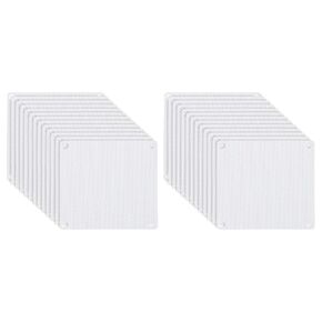 PATIKIL 92mm/3.6" PC Fan Dust Mesh, 24 Pack PVC Computer Cooler Dust Filter PC Case Dust Cover Grills for Computer Cooler Fan PC Case Dustproof, White