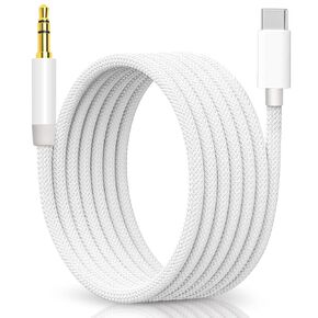 Aux to USB C, USB C to 3.5mm Audio Aux Jack Cable 3.3 ft, Type C to Aux Headphone Male Cord Car Aux Cable Compatible for iPhone 16 15 Pro Max, Samsung Galaxy S24 S23 S22 S21 Pixel 4 5 XL