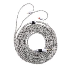 Linsoul Tripowin Zonie IEM Cable, 2m Long Earbud Cable, 16 Core Silver Plated Earphone Cable, in Ear Monitor Cable for Kiwi Ears Cadenza Orchestra Lite KE4 Quartet Supermix 4 (2Pin, Grey)