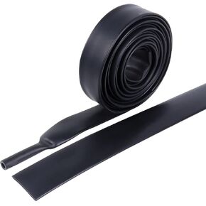 Heat Shrink Tubing 4:1 Dual Wall Adhesive Liner Wires Cable Wraps Connection Protection (Black, 1"-18ft)
